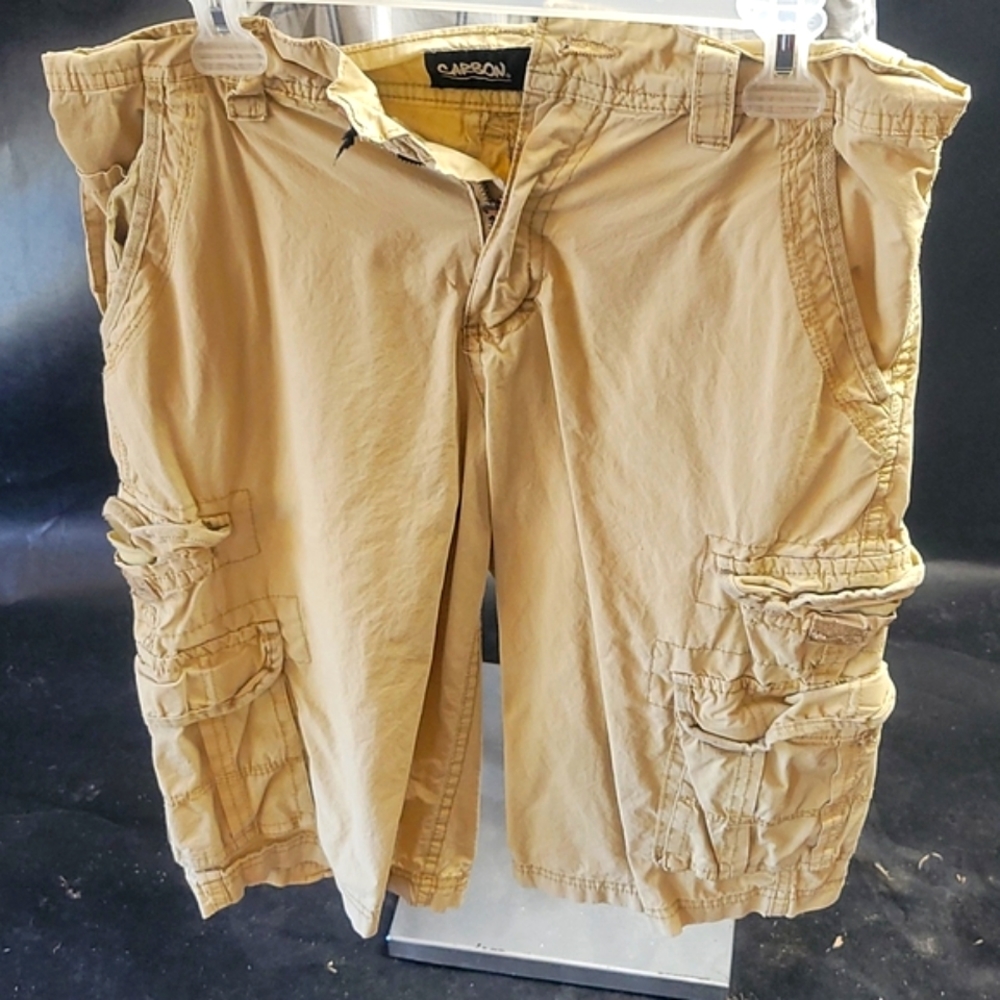 CARBON junior carmel color cargo shorts 30 waist